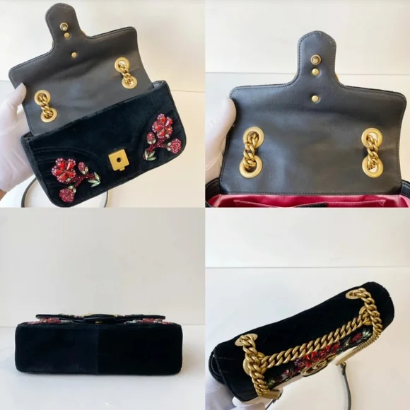 Gucci Marmont Velvet Shoulder Bag - Picture 14 of 16